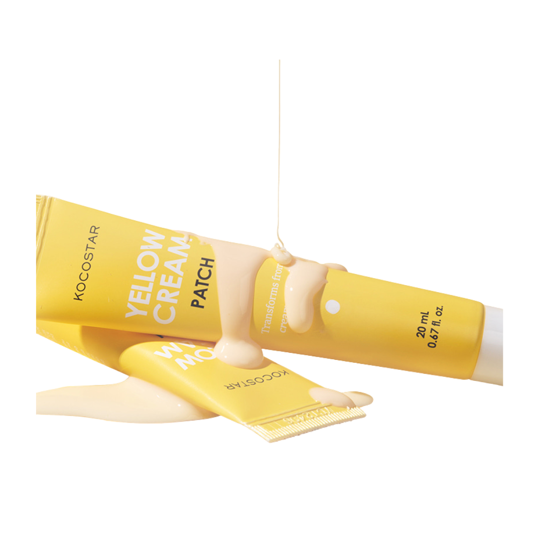 KOCOSTAR | Yellow Cream Patch | Tratamiento Invisible para Imperfecciones Anti-Acné