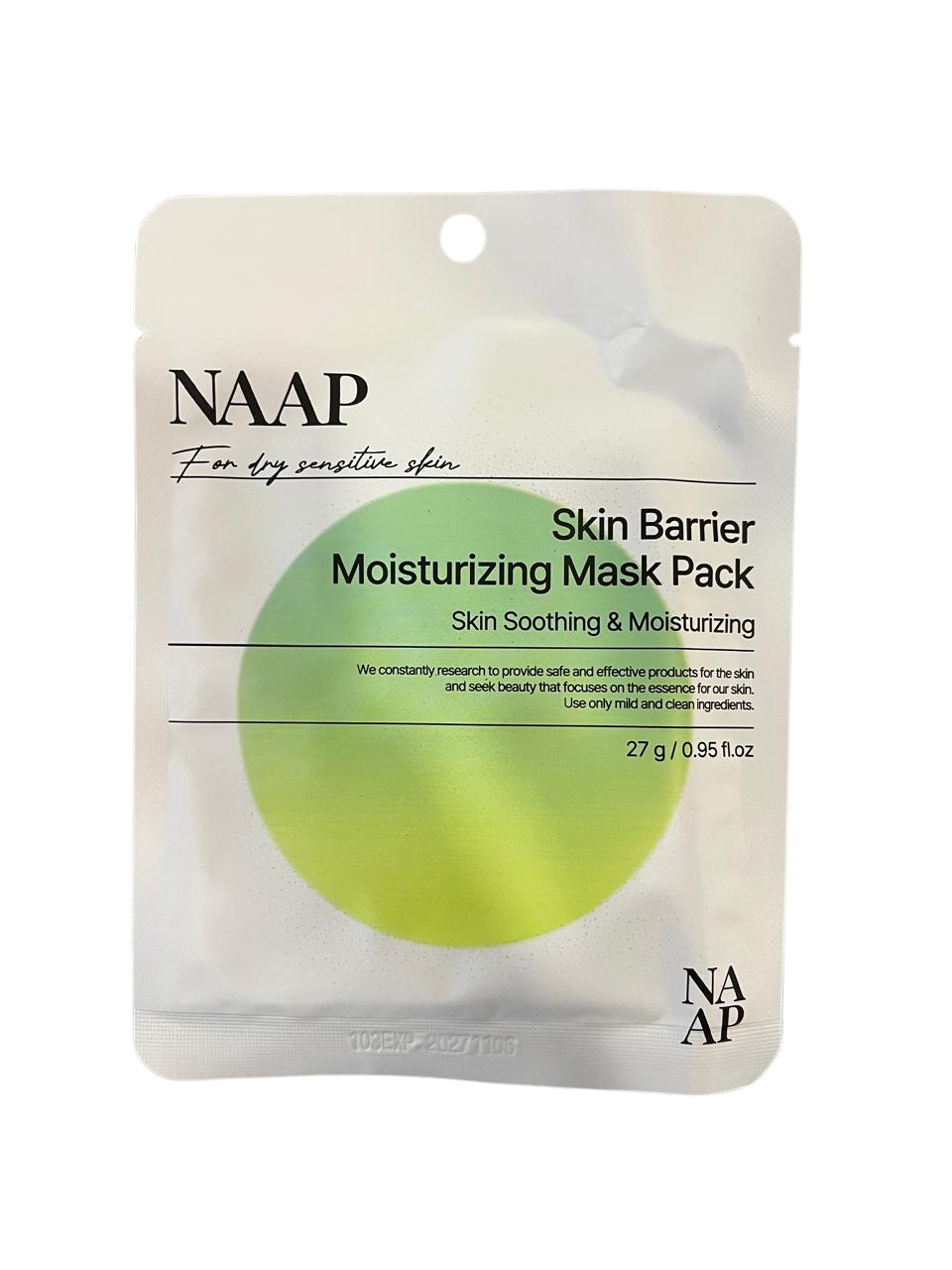 Mascarilla Facial Hidratante Barrera Cutánea - NAAP Skin Barrier Moisturizing Mask Pack