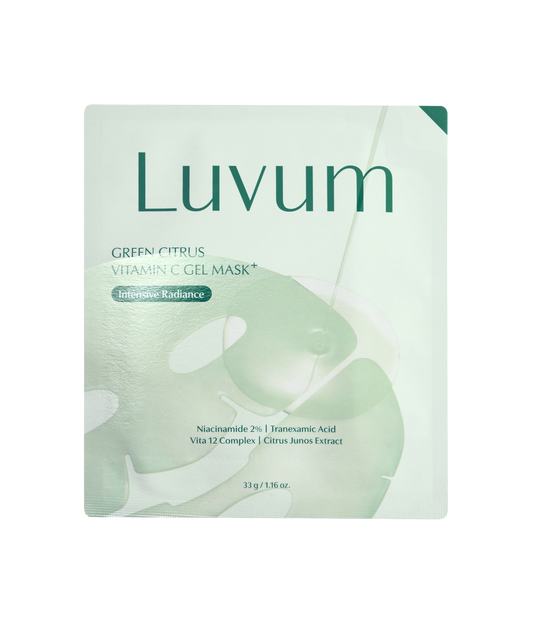Mascarilla facial de gel iluminadora Green Citrus Vitamin C Gel Mask Plus – LUVUM
