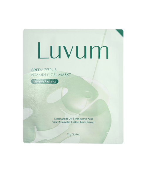 Mascarilla facial de gel iluminadora Green Citrus Vitamin C Gel Mask Plus – LUVUM