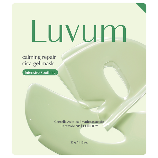 Mascarilla facial de gel calmante de cica Calming Repair Cica Gel Mask - LUVUM