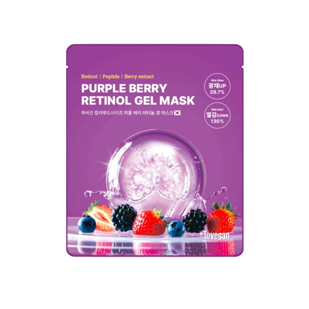 Purple Berry Retinol Gel Mask | Tovegan