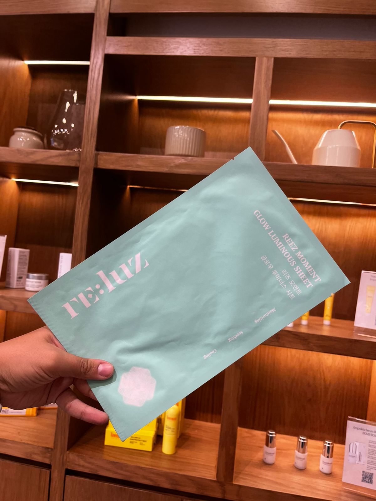 Mascarilla Facial Iluminadora e Hidratante - RE:LUZ GLOW LUMINOUS SHEET