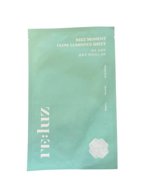 Mascarilla Facial Iluminadora e Hidratante - RE:LUZ GLOW LUMINOUS SHEET