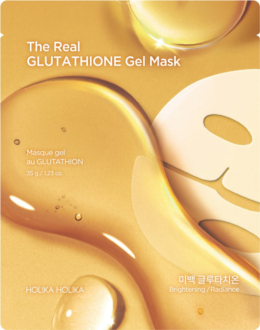 Mascarilla Facial Hidrogel Iluminadora - The Real Glutathione Mask HOLIKA HOLIKA